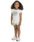 Костюм Adidas Little Girls Graphic T-Shirt & Mesh