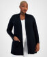 Фото #5 товара Plus Size Open-Front Long-Sleeve Cardigan, Created for Macy's