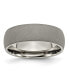 Фото #1 товара Titanium Stone Finish Half Round Wedding Band Ring