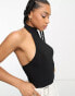 Фото #4 товара Stradivarius high neck sleeveless seamless body in black