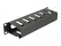 Delock 66843 - Cable management panel - Black - Metal - 1U - China - 25.4 cm (10")
