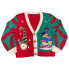 33 Degrees Women's Ugly Christmas Sweater Knit V Neck Button Down Cardigan