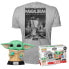 Фото #2 товара FUNKO Star Wars The Mandalorian Pop! & Box Grogu Cookie Short Sleeve T-Shirt