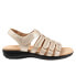 Фото #1 товара Trotters Tiki Laser T2322-719 Womens Beige Leather Slingback Sandals Shoes