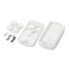 Plastic case Kradex Z132b ABS with battery compartment - 65,5x35x13mm white
