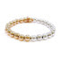 ფოტო #3 პროდუქტის Non-Tarnishing Gold Filled, 7mm Gold Ball and Sterling Silver Bracelet