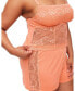 Фото #2 товара Plus Size Jordyn Pajama Camisole & Shorts Set