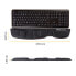 Фото #7 товара Fellowes Health-V Fabrik Keyboard Palm Support Black - Foam - Polyurethane - Black - 456.3 x 85.7 x 15.9 mm - 200 g