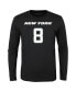 Big Boys Aaron Rodgers Black New York Jets Mainliner Player Name and Number Long Sleeve T-shirt