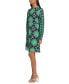 Фото #3 товара Платье женское Donna Morgan с принтом и высоким воротником
