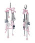 Фото #1 товара Faux Stone Bow Ballerina Chandelier Earrings