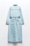 Фото #8 товара Джинсовое платье миди z1975 ZARA