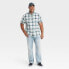 Фото #2 товара Men's Big & Tall Slim Straight Fit Jeans - Goodfellow & Co Light Blue 60x32
