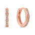 Фото #1 товара Gentle bronze rings with zircons EA504R