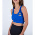 HURLEY Nascar Rib Crop Tank Bikini Top