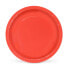 Plate set Algon Cardboard Disposable Red 10Units 20 x 20 x 1,5 cm