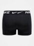 Nike Dri-Fit Essential Microfiber trunks 3 pack in navy/pink/black