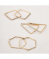 ფოტო #3 პროდუქტის Trio Pave Hoop Earring Set