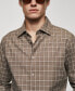 ფოტო #5 პროდუქტის Men's Check Flannel Cotton Shirt