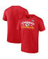 Фото #2 товара Men's Red Kansas City Chiefs 2022 AFC Champions Shadow Cast T-shirt