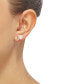 ფოტო #2 პროდუქტის Cultured Freshwater Pearl (8mm) & Diamond (1/8 ct. t.w.) Stud Earrings in 14k Gold