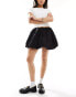 Фото #1 товара ASOS DESIGN cotton bubble mini skirt in black