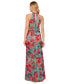 Фото #2 товара Women's Printed Ruffled Mermaid Gown