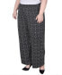 ფოტო #3 პროდუქტის Plus Size Wide Leg Pull On Pants