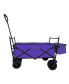 Folding Wagon with Canopy, All-Terrain Wheels, and Storage