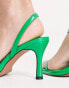 Фото #3 товара ASOS DESIGN Haya asymetric mid heeled sandals in green