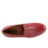 Фото #8 товара Softwalk Whistle S1810-601 Womens Red Leather Slip On Loafer Flats Shoes 11