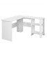 L-shaped Corner Computer Desk Home Office Writing Workstation with Storage Shelves