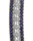 Фото #6 товара Браслет Macy's Sapphire & Diamond Bangle