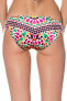 BECCA Valencia Multicolor Tab Side Hipster Bikini Bottoms Swimwear Size XL