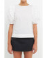 Фото #1 товара Women's Ruffled Top with Smocking Detail