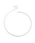 ფოტო #2 პროდუქტის Simple Fine Modern Choker V Swirl Ball Shape Geometric Collar Statement Necklace For Women .925 Silver Sterling