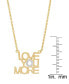 ფოტო #2 პროდუქტის Women's Diamond Accent 'Love You More' Necklace