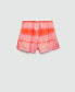 ფოტო #2 პროდუქტის Women's Elastic Waist Printed Shorts