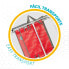 Складной стул Aktive Menorca Красный 48 x 88 x 50 cm (4 штук)