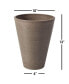 Фото #2 товара Valencia Round Tapered Pot Planter Spun Taupe 10 x 13 Inch