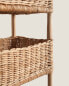 Rattan storage rack