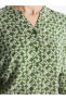 Фото #2 товара LCW Grace Kaçık Yaka Desenli Uzun Kollu Kadın Bluz