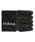 Makeup Remover Wash Cloths (Pack of 6), Soft Coral Fleece Microfiber Washcloths for Make Up, Embroidered, 13 x 13 in. Color Options