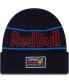 Фото #1 товара Men's Navy Red Bull Racing Cuffed Knit Hat