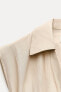 Фото #9 товара Платье-рубашка из жатой ткани — zw collection ZARA
