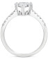 ფოტო #4 პროდუქტის EFFY® Diamond Pear Shaped Cluster Engagement Ring (1-1/5 ct. t.w.) in 14k White Gold