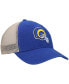 ფოტო #4 პროდუქტის Men's Royal, Natural Los Angeles Rams Flagship MVP Snapback Hat