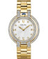 ფოტო #1 პროდუქტის Women's Rubiyat Diamond (1 ct. t.w.) Gold-Tone Stainless Steel Bracelet Watch 35mm