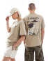 Dickies eagle point short sleeve back print t-shirt in sand- exclusive to asos