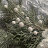 Фото #4 товара Wondershop Christmas Wreath 22in Unlit Silver Hoop Greenery with Bell Artificial